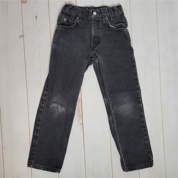 Vintage Y2K Faded Black Levi's 550, size 7X - Picture 1 of 5